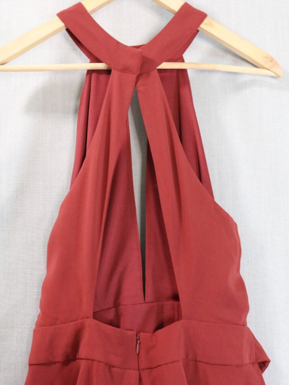 LuLu's Cross Your Heart Wine Red Skater Dress XL Burgundy Fit & Flare Mini - Picture 6 of 14